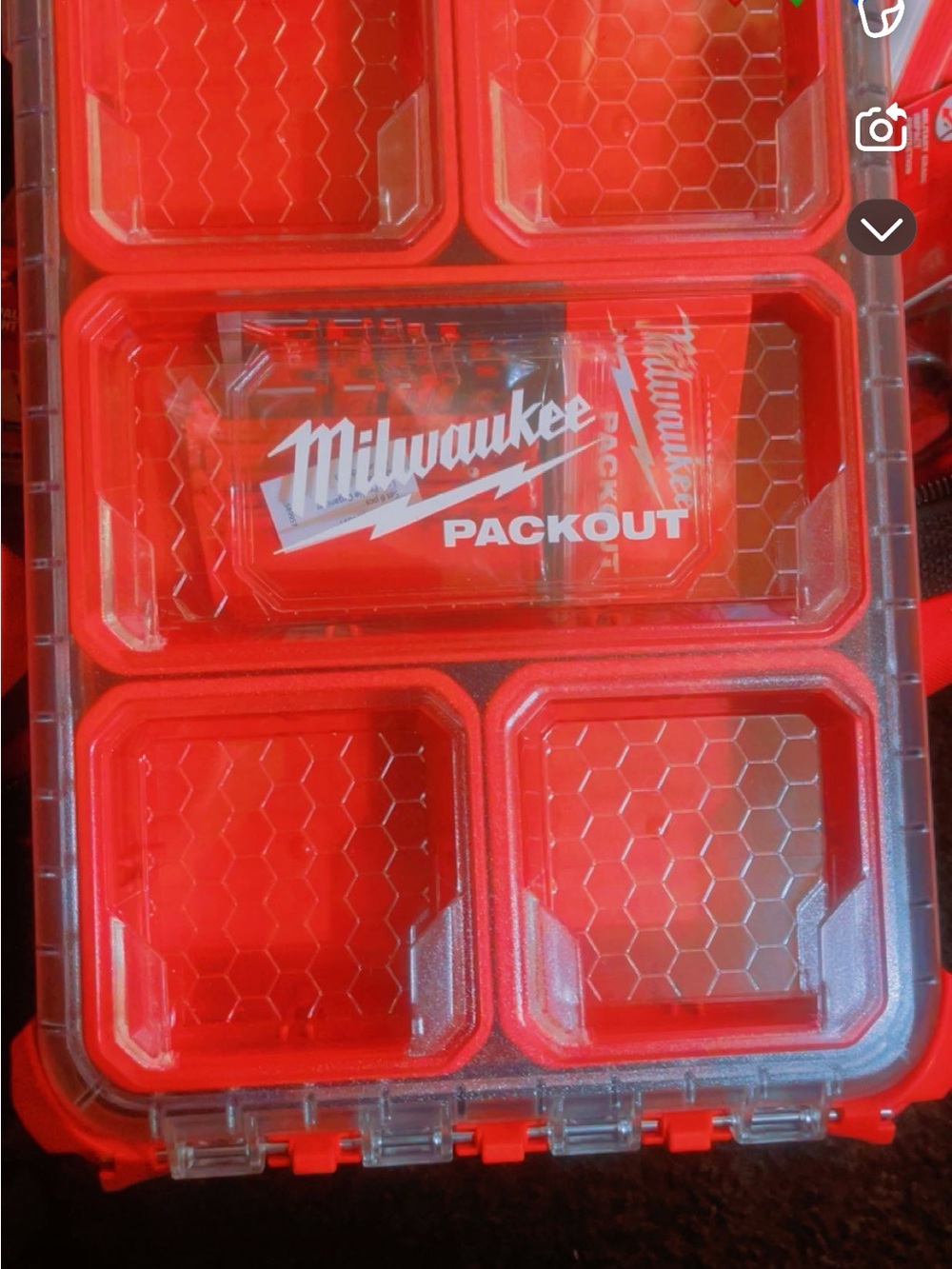 Red Packout Small Parts Organizer - Red